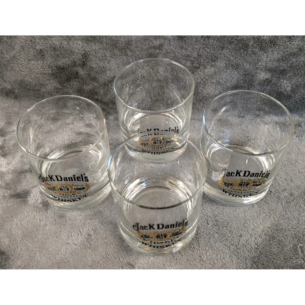 Jack‎ Daniel's Tennessee Whiskeyl (SET OF 4) 6 oz Glasses Daniels Father's